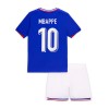 Original Trikotsatz Frankreich Mbappé 10 Heimtrikot EURO 2024 Für Kinder